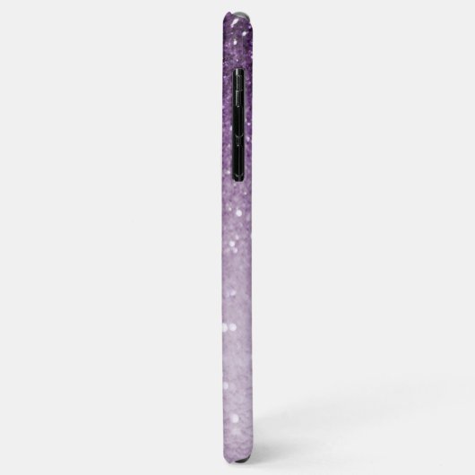 *~* Monogram Paarse gradiënt Ombre Glitter Case-Mate iPhone Case (Achterkant/links)