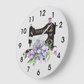 Monogram Paarse  naaimachine Grote Klok (Hoek)