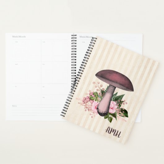 Monogram  paddenstoel en Floral Compilation Planner (Display)