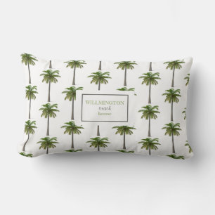Monogram Palm Tree Beach House Kussen