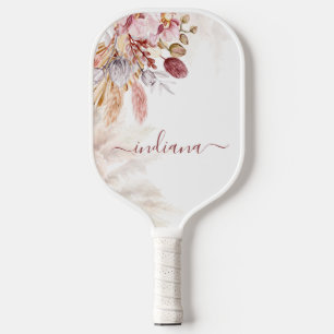 Monogram Pampas Grass Botanische Naam van het Manu Pickleball Paddle