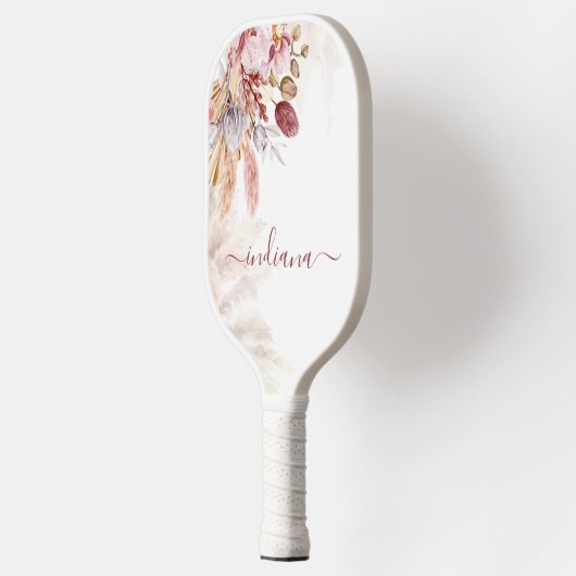 Monogram Pampas Grass Botanische Naam van het Manu Pickleball Paddle (Links)