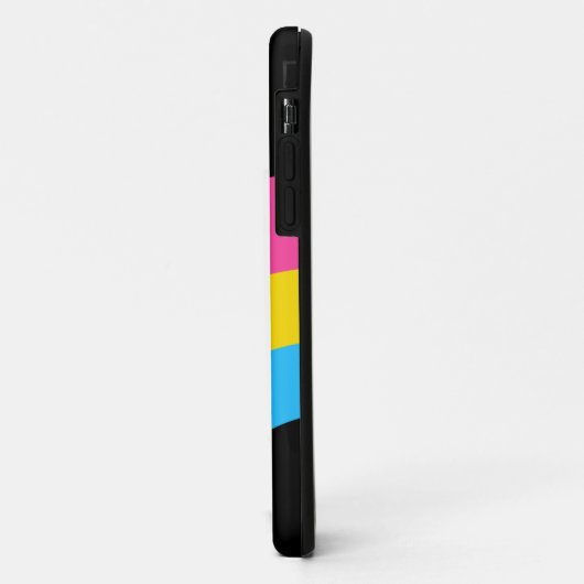 monogram Pansexual Pride Rainbow Case-Mate iPhone Case (Achterkant/links)