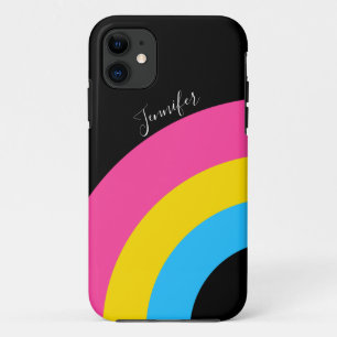  monogram Pansexual Pride Rainbow iPhone 11 Hoesje