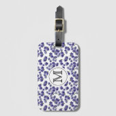 Monogram Pansy Bagagelabel (Voorkant (verticaal))