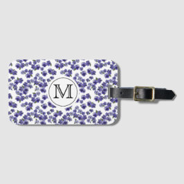 Monogram Pansy Bagagelabel