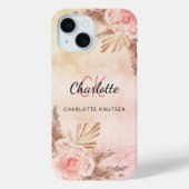 Monogram papegaaiachtigen Case-Mate iPhone case (Achterkant)