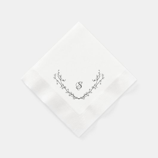 Monogram Papier Napkin Servet (Hoek)