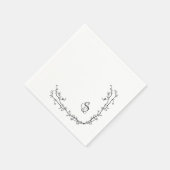 Monogram papieren servetten (Hoek)