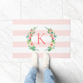 Monogram Paradise Floral en Stripes Deurmat