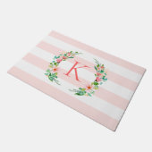 Monogram Paradise Floral en Stripes Deurmat (Schuin)