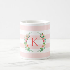 Monogram Paradise Floral en Stripes Koffiemok