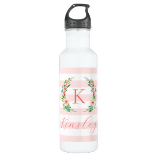 Monogram Paradise Floral en Stripes Waterfles