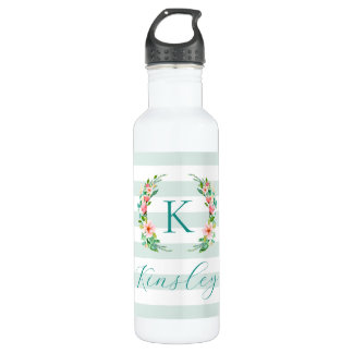 Monogram Paradise Floral en Stripes Waterfles
