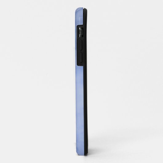 Monogram Pas Blauw en Wit aan Case-Mate iPhone Case (Achterkant/links)