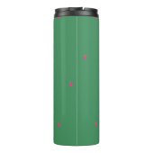 Monogram Pasen Bunny Green Fruit en Bloemen Therm Thermosbeker (Achterkant)