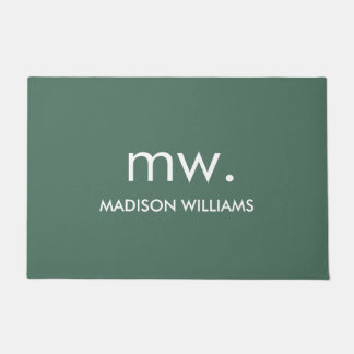 Monogram pasta ellegant stijlvol, modern minimalis deurmat