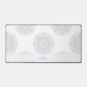 Monogram Pastel Rainbow Sundae Polka Dot Mandala (Recto)