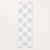 Monogram Pastel Rainbow Sundae Polka Dot Mandala Yogamat (Achterkant)