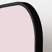 Monogram Pastel Roze Elegant Goud Zwart Minimalist Pickleball Paddle (Links Detail)