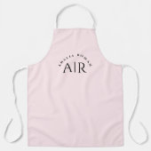 Monogram Pastel Roze Gepersonaliseerd Schort (Voorkant)