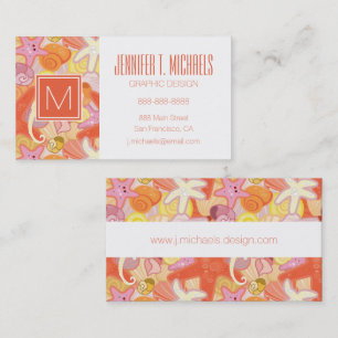 Monogram Pastel Zee creatinineklaring Visitekaartje