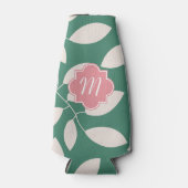 Monogram Patroon Fles Koelaar Cozy Flesjeskoeler (Voorkant)