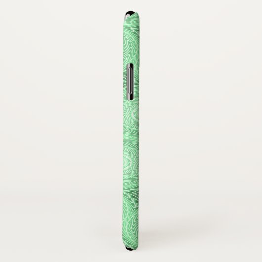 Monogram patroon groene cirkels Case-Mate iPhone case (Achterkant / rechts)