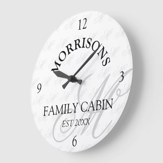 Monogram Patroon Grote Klok (Hoek)