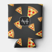 Monogram patroon pizza's blikjeskoeler (Voorkant)