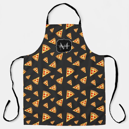 Monogram patroon pizza's schort (Voorkant)