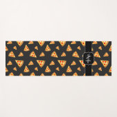 Monogram patroon pizza's yogamat (Voorkant (horizontaal))