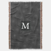 Monogram patroon van koolcirkels deken (Voorkant Verticaal)