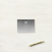 Monogram patroon van koolcirkels post-it® notes (Op bureau)