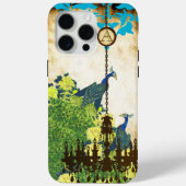 Monogram Peacock Chandelier Damask iPhone Case-Mate iPhone Case (Achterkant)