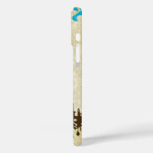 Monogram  Peacock Chandelier Damask iPhone Case-Mate iPhone Case (Achterkant / Links)