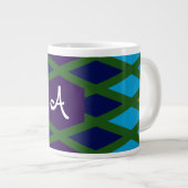 Monogram Peacock Diamond Extra Grote Beker (Voorkant rechts)