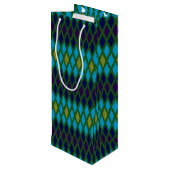 Monogram Peacock Diamond Wijn Cadeautas (Achterkant Gekanteld)
