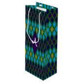 Monogram Peacock Diamond Wijn Cadeautas (Voorkant Gekanteld)