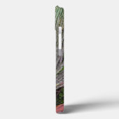 Monogram Peacock Feather Blackberry Bold Case (Achterkant / Links)