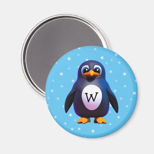 Monogram Penguin Magneet (Voorkant / Achterkant)