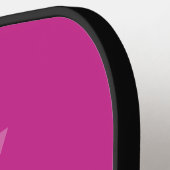 Monogram Penseel Script Roze Pickleball Paddle (Links Detail)