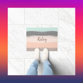 Monogram penseelstreken kleurrijk | deurmat