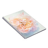 Monogram Peony-laptop Notitieboek (Rechterzijde)