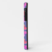 Monogram Periwinkle Floral Retro Pattern Case-Mate iPhone Case (Achterkant/links)