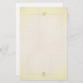 Monogram  perkampapier briefpapier (Voorkant / Achterkant)