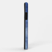 Monogram Personaliseer Blauw en Wit Case-Mate iPhone Case (Achterkant/rechts)