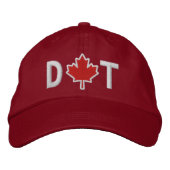 Monogram Personaliseer Maple Leaf Embroidery Pet (Voorkant)