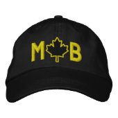 Monogram Personaliseer Maple Leaf Embroidery Pet (Voorkant)