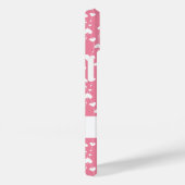 Monogram personaliseer roze witte kunsten meisje Case-Mate iPhone case (Achterkant / Rechts)